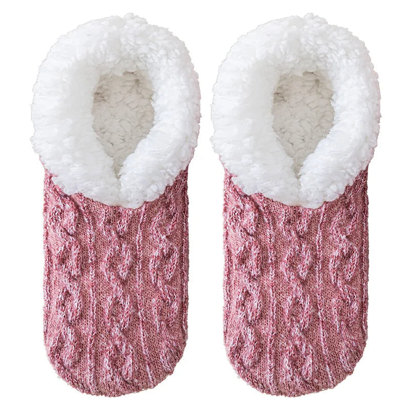 Warm Fuzzy Grip Socks for Cold Weather