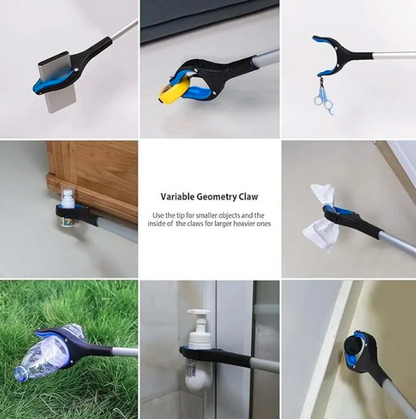 Improved Folding Reacher With Rotating Grip Clip