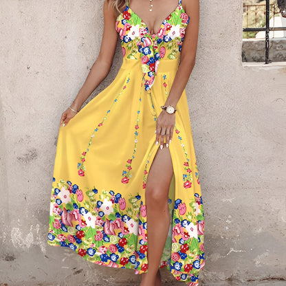 Beautiful Floral Eyelet Maxi Dress for Ladies
