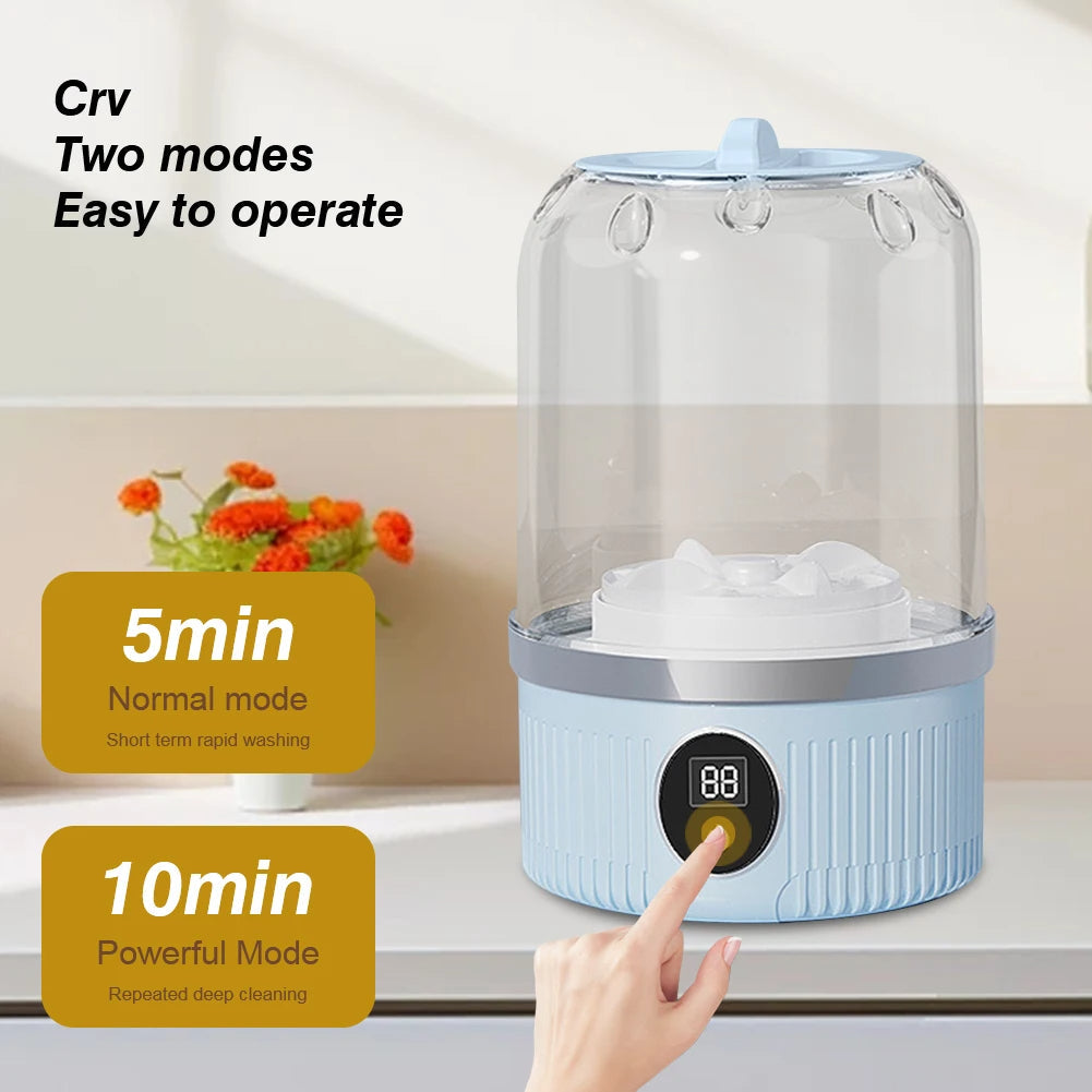 Portable Compact Washer for Travel and Home Use