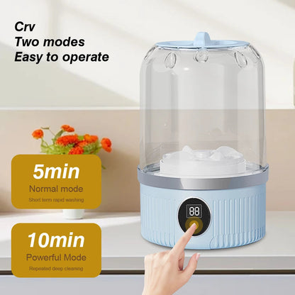 Portable Compact Washer for Travel and Home Use