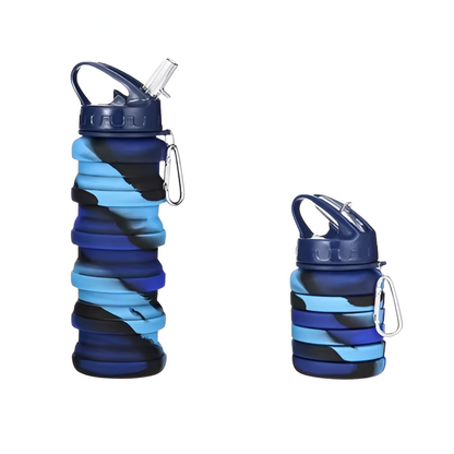 Foldable BPA Free Water Bottle – Compact Travel Sports Flask