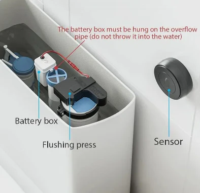 Hands-Free Automatic Sensor Flush Toilet Kit