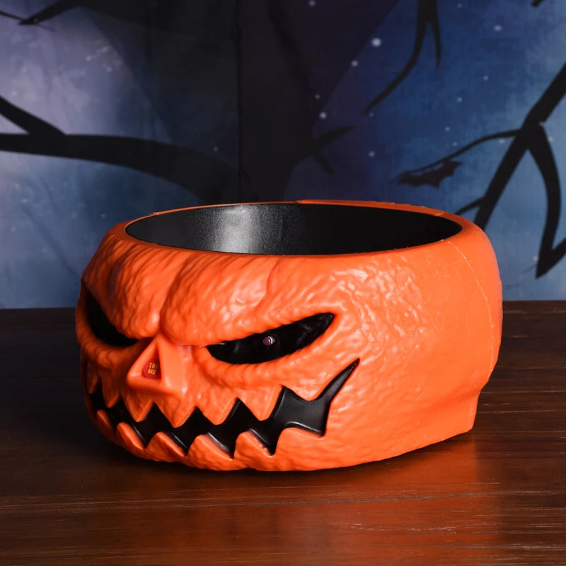 Spooky Halloween Candy Dish with Skeleton Hand