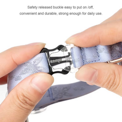 Comfortable Stretch Cat Collar with Quick Release Buckle