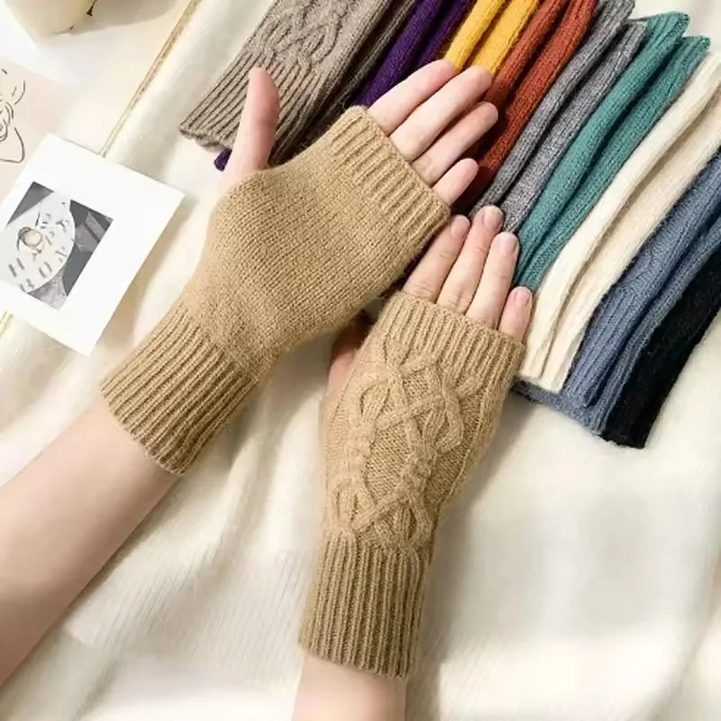 Warm Cozy Fingerless Winter Gloves
