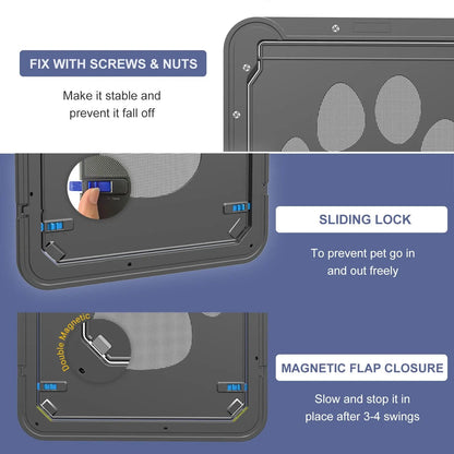 Easy Install Pet Screen Door with Magnet Lock
