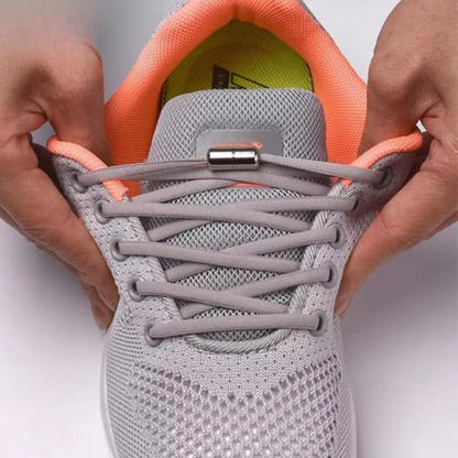 Easy One Pull Laces with Secure Metal Buckle