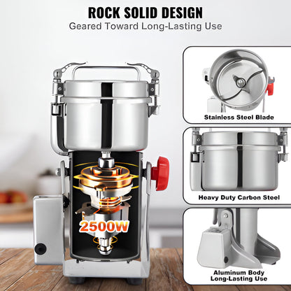 Heavy Duty Electric Grain Mill for Spices and Grains