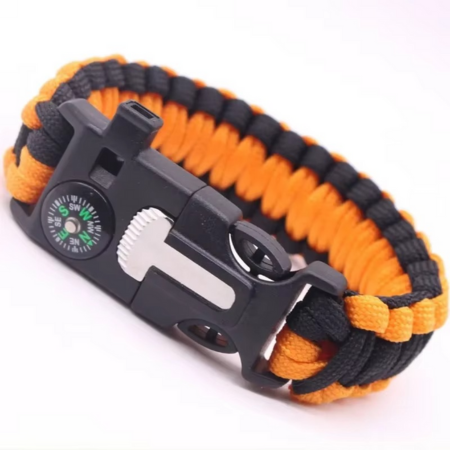 Tactical Survival Paracord Bracelet with Fire Starter