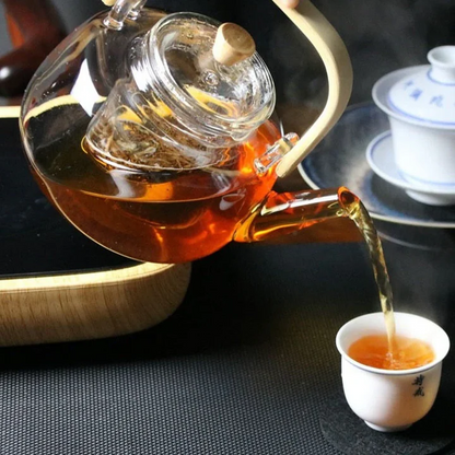 Clear Thermal Borosilicate Glass Teapot