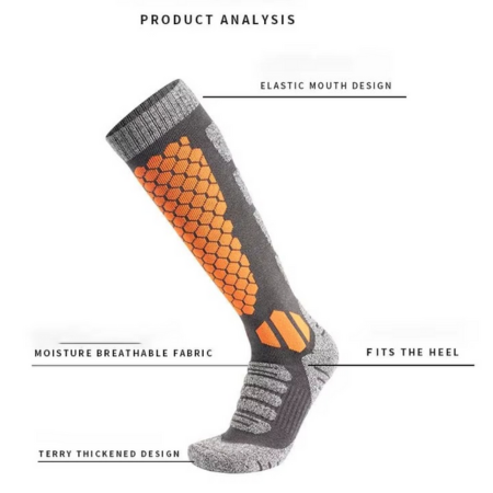 Warm Moisture Wicking Hiking Ski Socks