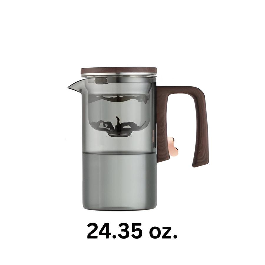 Clear Glass Infuser Teapot with Insulated Handle