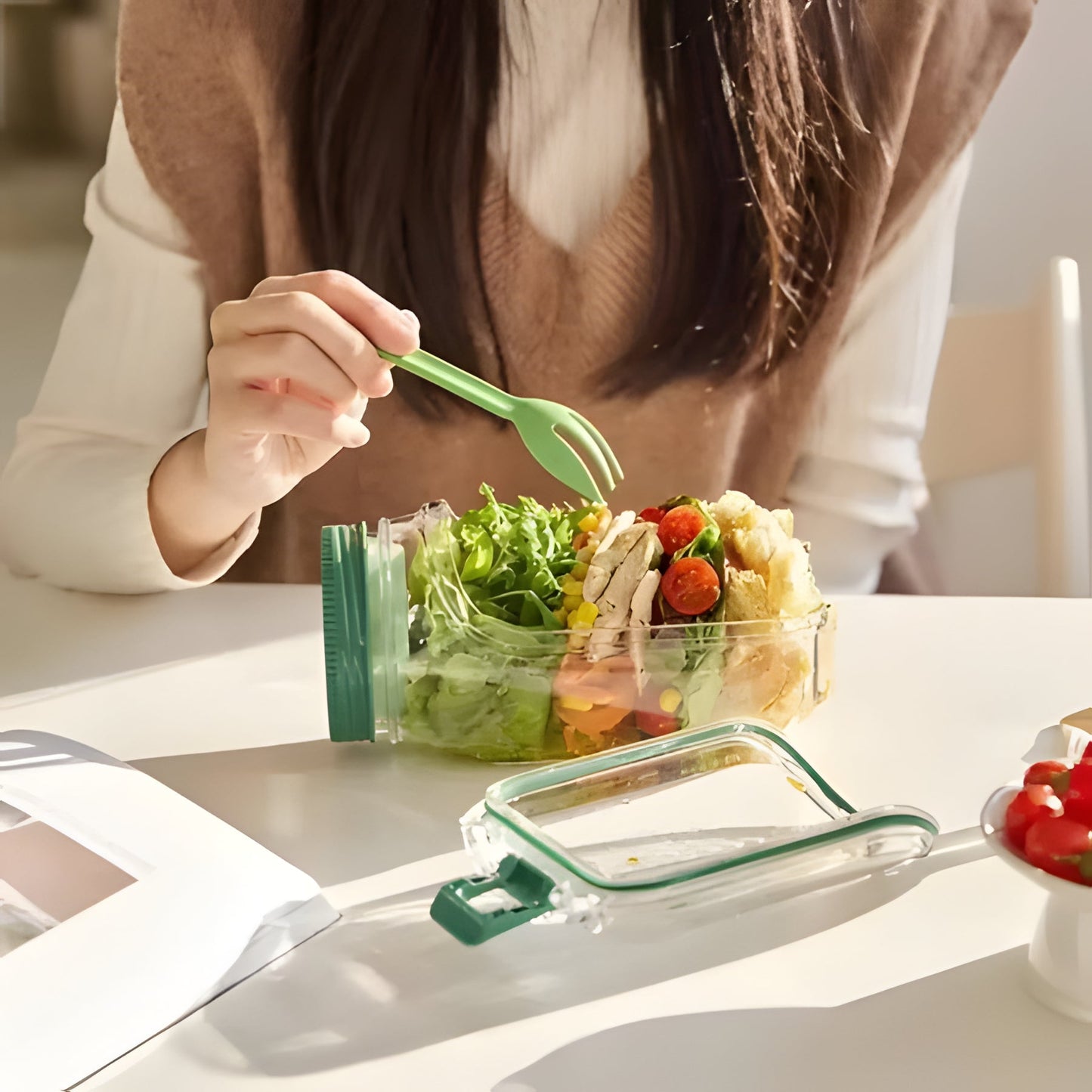 Airtight Fresh Food Container with Easy Open Lid