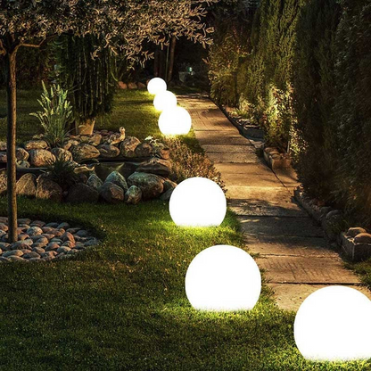 Waterproof Solar Globe Lamp - 16 Color LED Outdoor Light