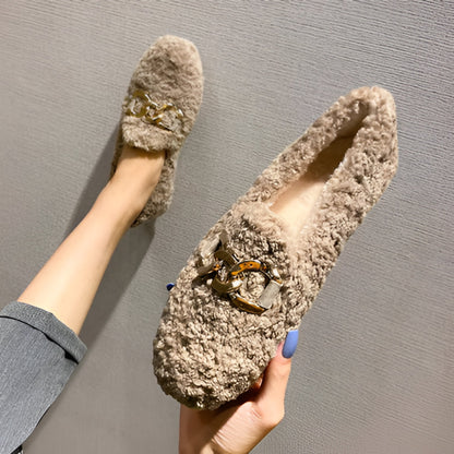 Cozy Women's Slipper Moccasins with Soft Fleece Inside
