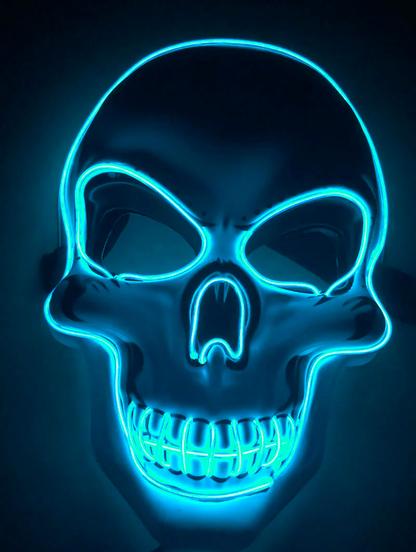 Spooky Glow in the Dark Skeleton Face Mask