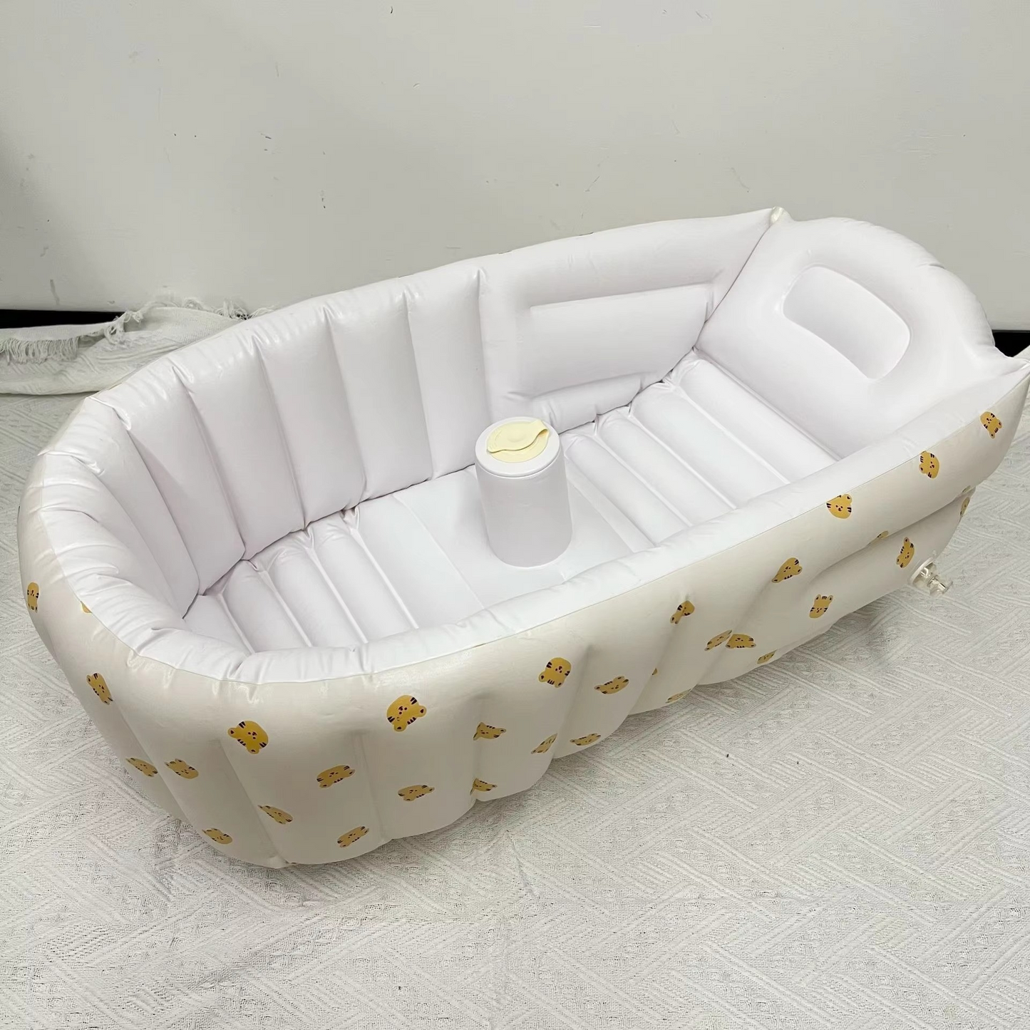 Portable Baby Bath Tub with Comfort Backrest and Air Pump