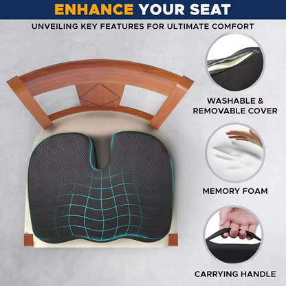 Comfortable Supportive Foam Chair Cushion for Home and Car