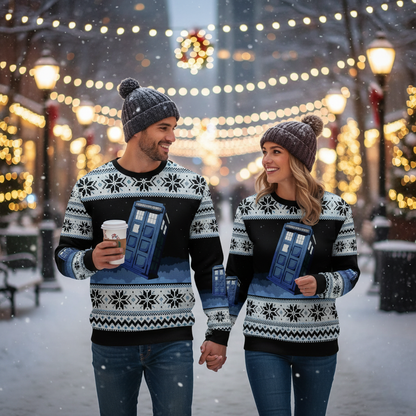 Unique Festive Christmas Sweatshirt for Men Women - Hehif