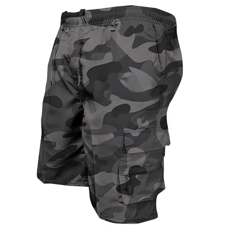 Comfortable Mens Relaxed Fit Cargo Shorts with Extra Pockets