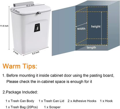 Compact 2.4 Gallon Kitchen Composter Bin