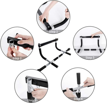 Strong Home Pull Up Bar | Durable Steel, Multiple Grips