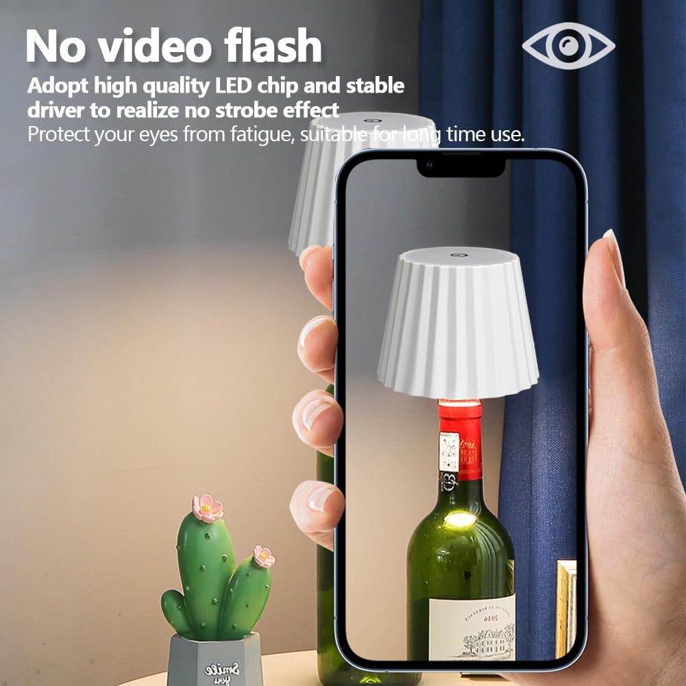 Sleek LED Bottle Table Lamp