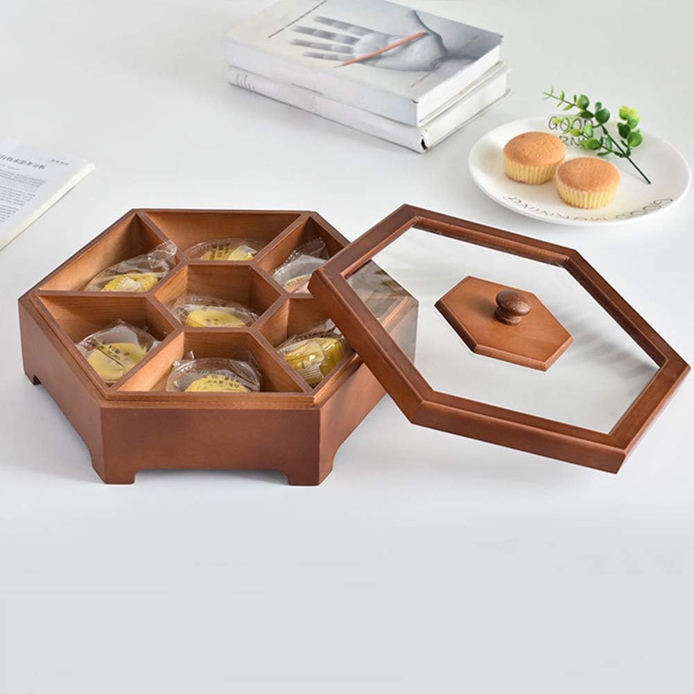 Natural Wooden Snack Storage Container With Lid