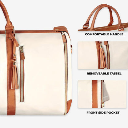 Spacious Folding Ladies Travel Duffel Bag with Suit Section