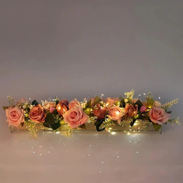 Transparent Glass Floral Vase