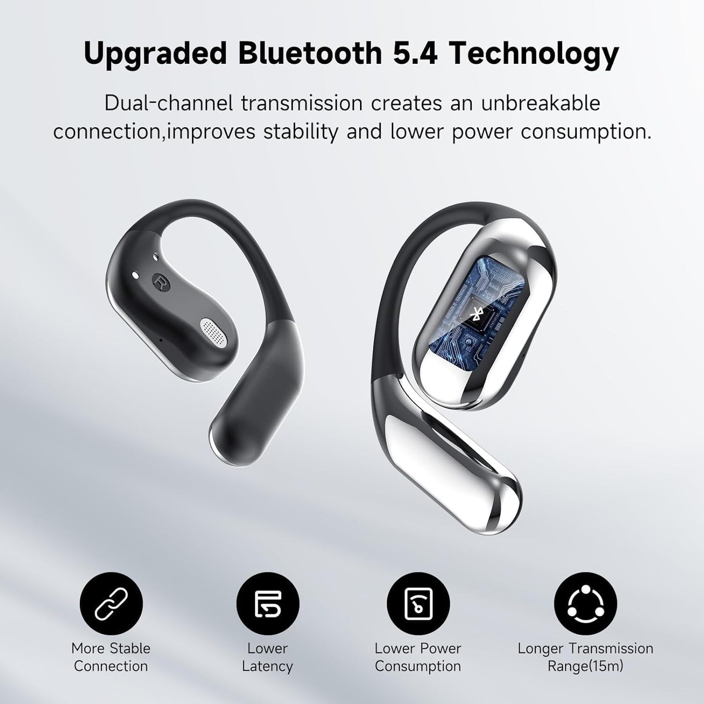 Wireless AI Translation Earbuds with Noise Canceling Mic