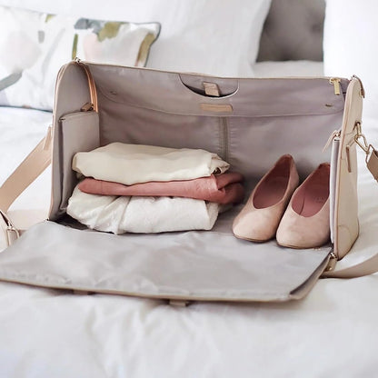 Spacious Folding Ladies Travel Duffel Bag with Suit Section