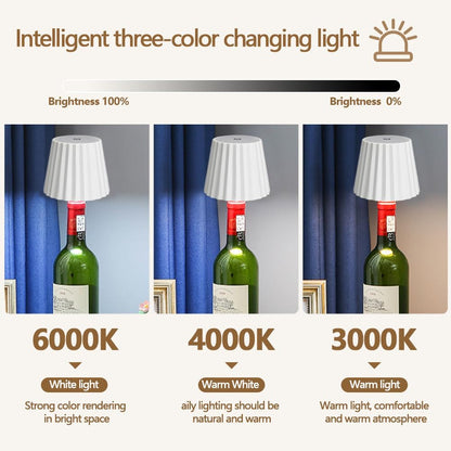 Sleek LED Bottle Table Lamp