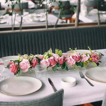 Transparent Glass Floral Vase