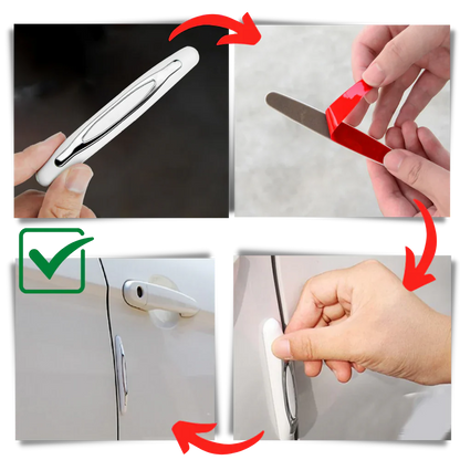 4-Pack Car Door Scratch Guard Strips
