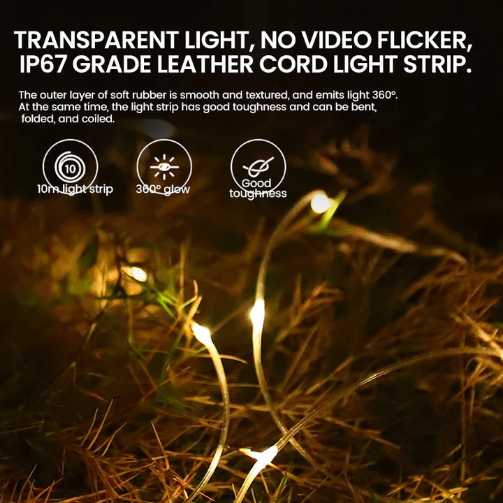 Outdoor Solar Powered Hanging Fairy Lights