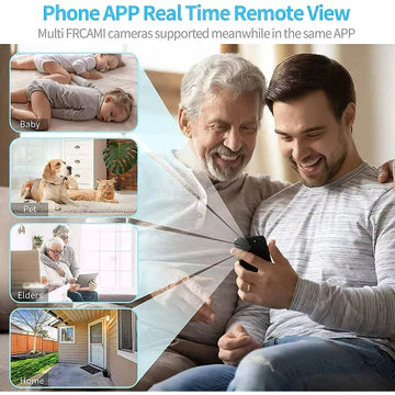 Compact Portable Wi-Fi Security Camera with Live Audio Video