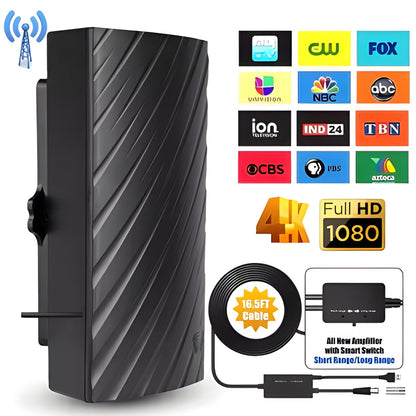 Strong Signal 4K HDTV Indoor Digital TV Antenna - Hehif