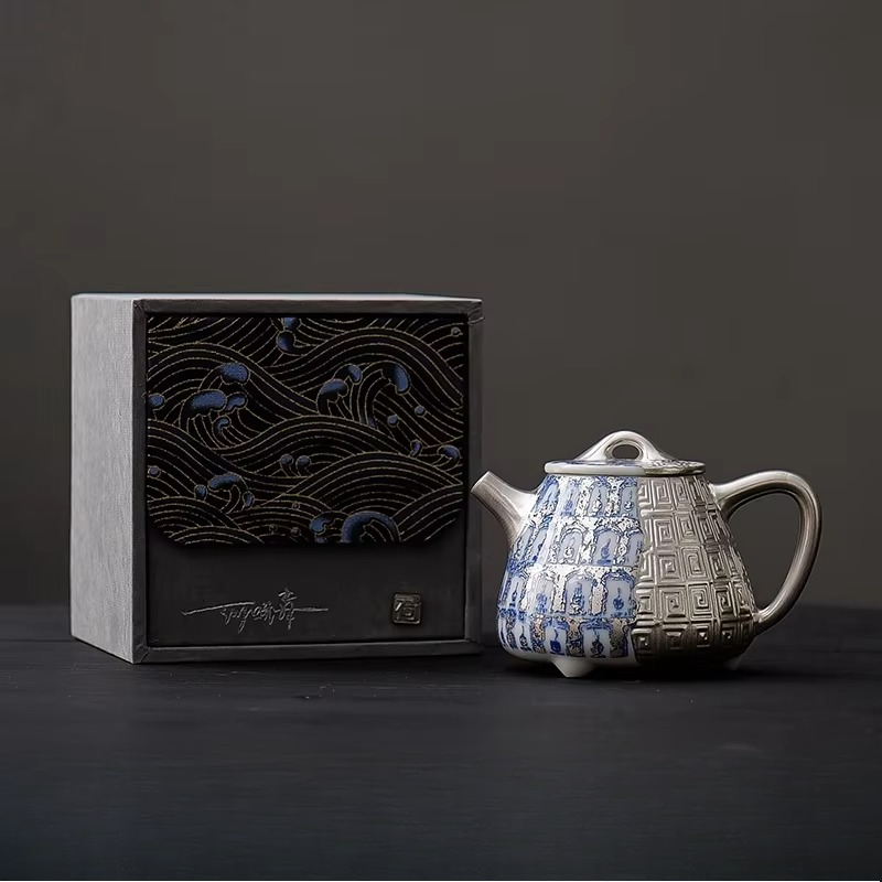 Luxurious Gold Buddha Ceramic Teapot