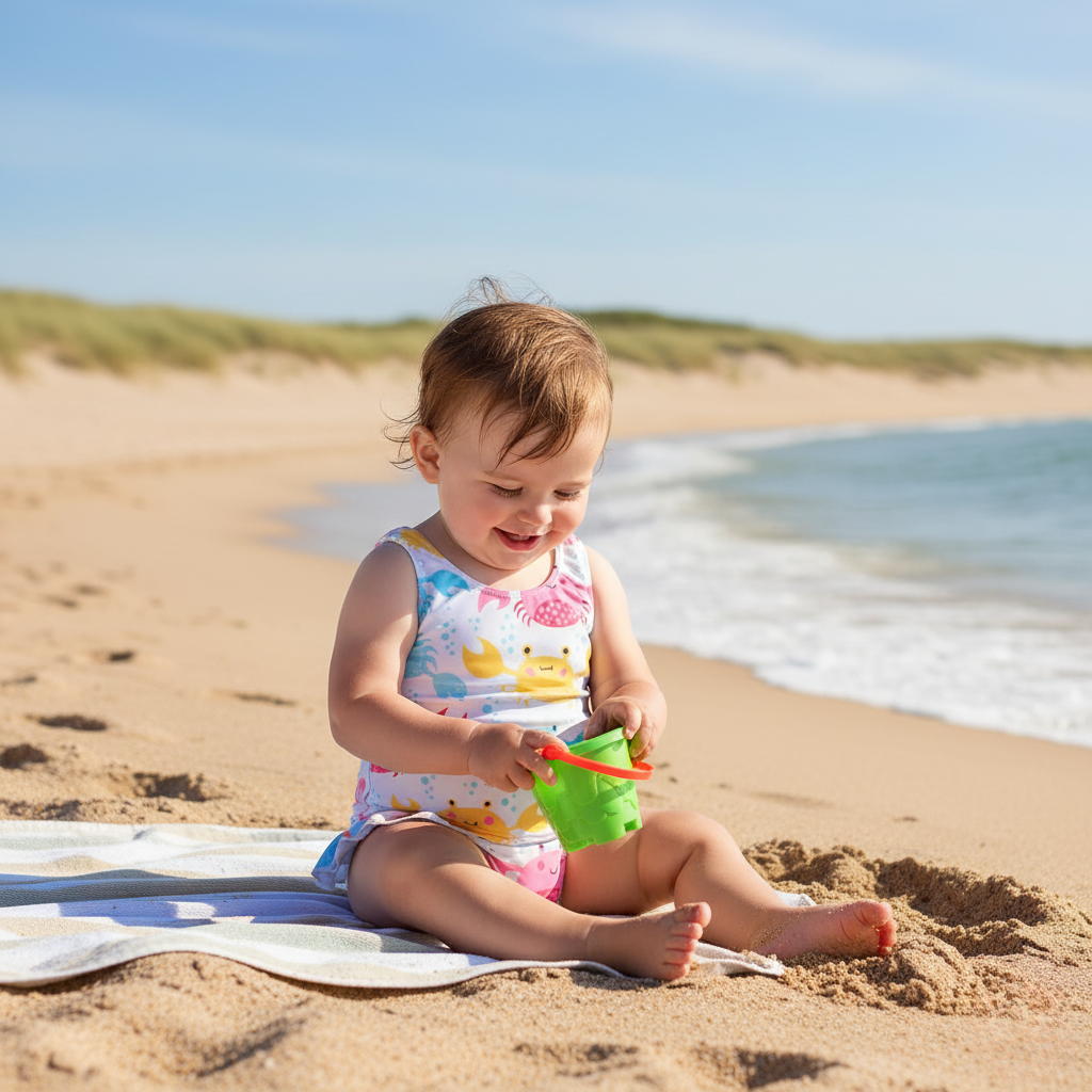 Comfortable Baby Girl Swimsuit, Lightweight Summer Swimwear