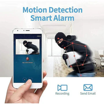 Compact Portable Wi-Fi Security Camera with Live Audio Video