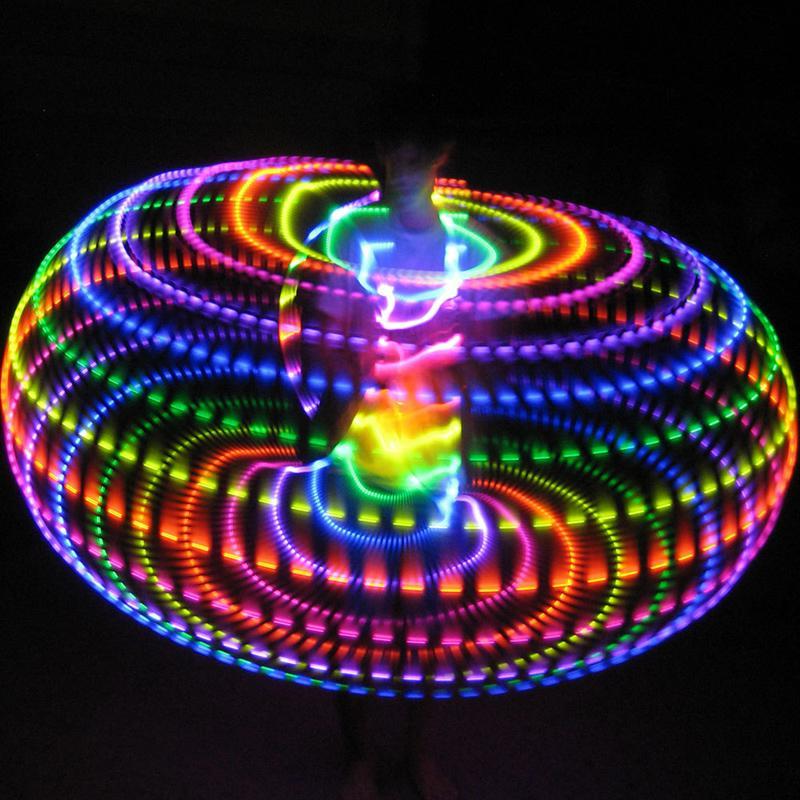 Colorful Glow in Dark Exercise Hoop