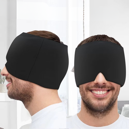 Relaxing Cold Hot Head Ice Wrap with Eye Mask