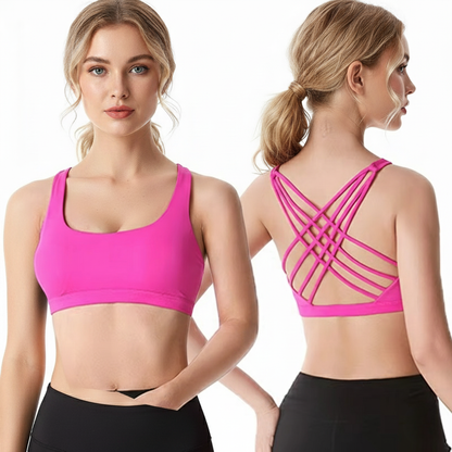Women's Supportive Fitness Bra for Running and Yoga