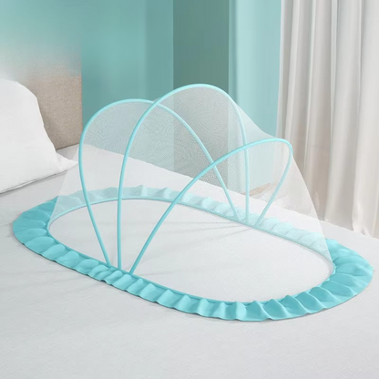 Portable Baby Bed with Canopy and Comfortable Mattress Set