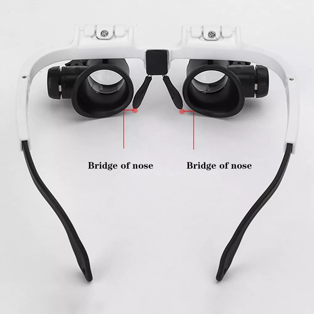 Compact LED Magnifying Glasses 8x 15x 23x