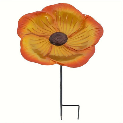 Colorful Petal Bird Feeder and Garden Fountain