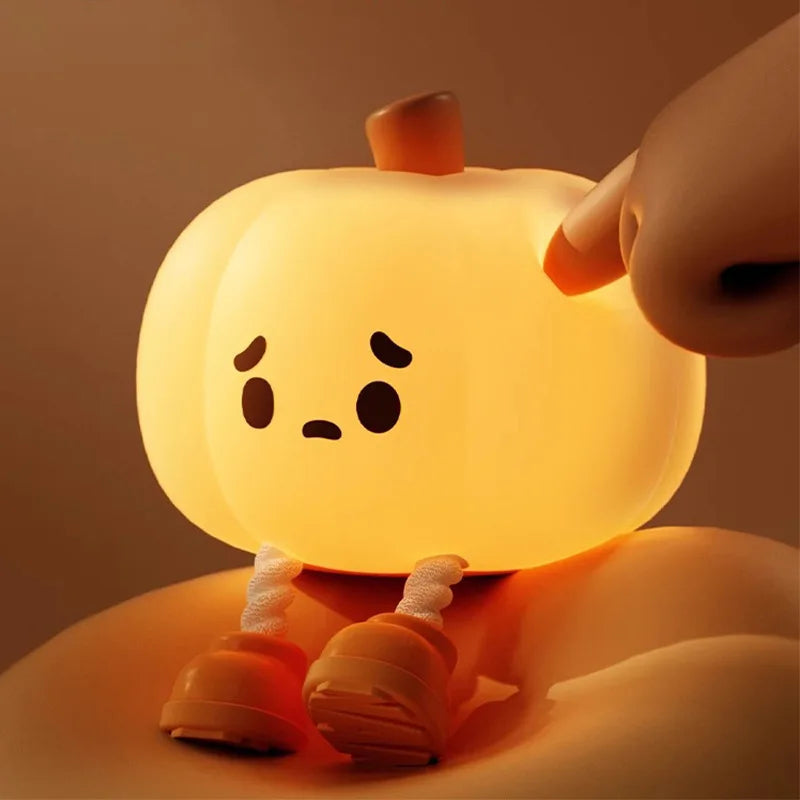 Spooky Pumpkin and Ghost Table Lamp