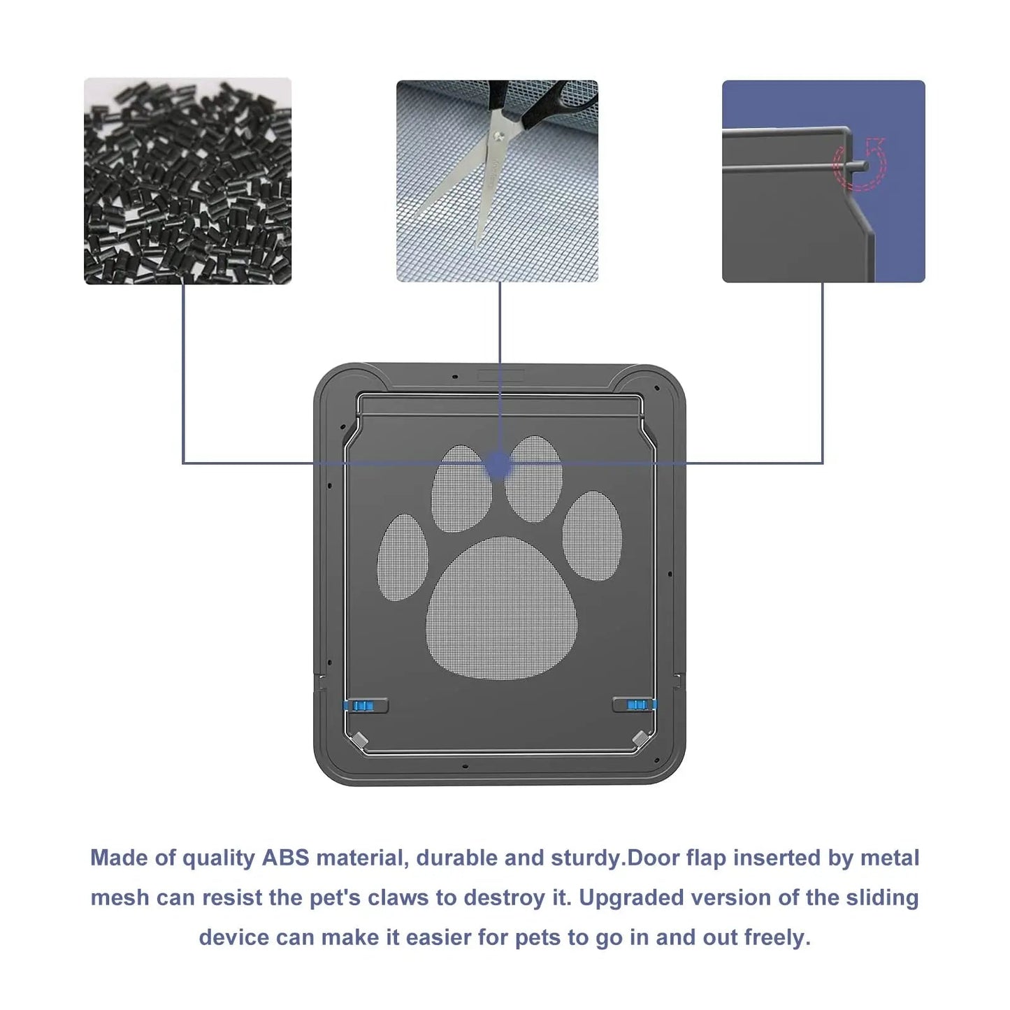 Easy Install Pet Screen Door with Magnet Lock
